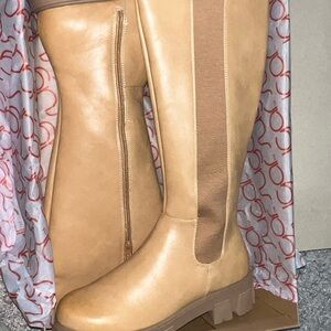 Sugar Tan Over the Knee Boots